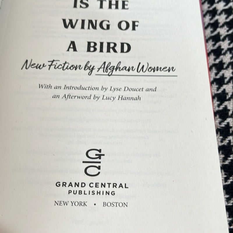 My Pen Is the Wing of a Bird *like new, 1st edition