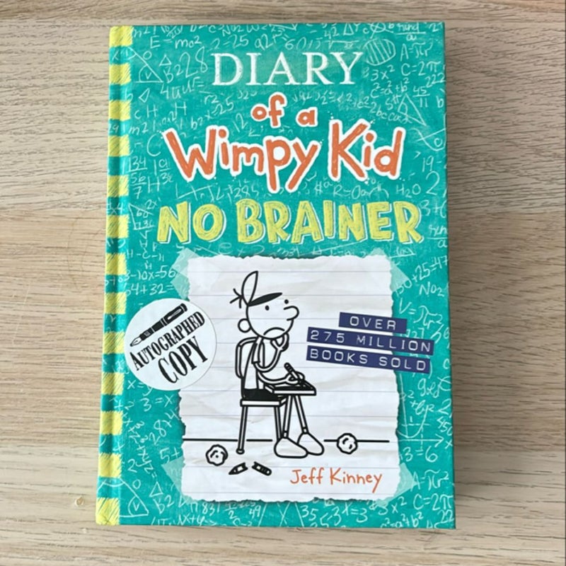 No Brainer (Diary of a Wimpy Kid Book 18) - Autographed copy