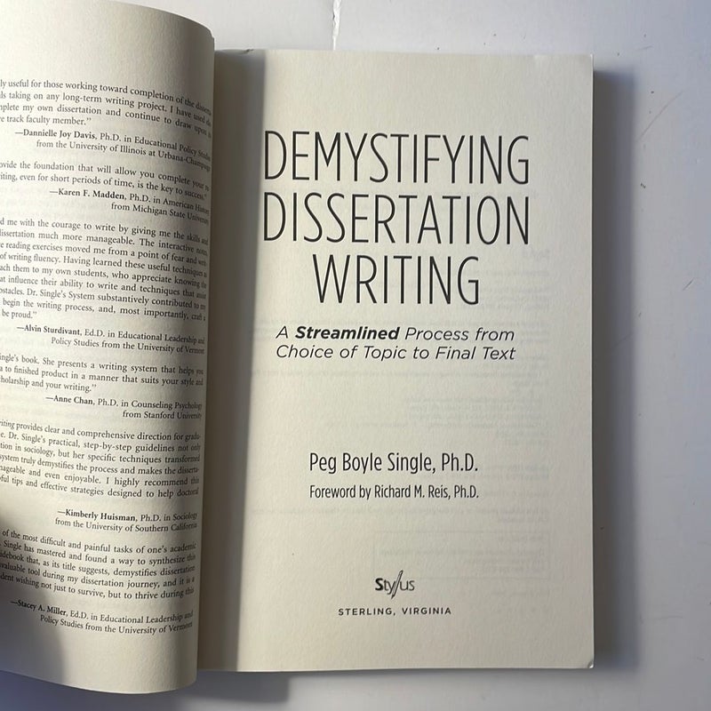 Demystifying Dissertation Writing