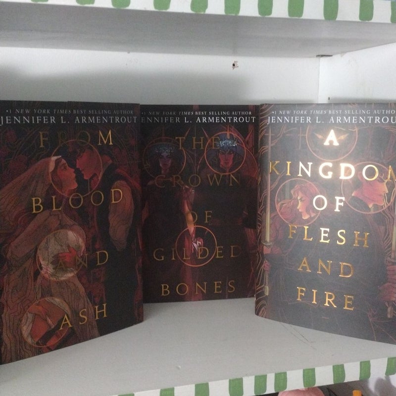 The Bookish Box From Blood And Ash Books 1-3 Autographed
