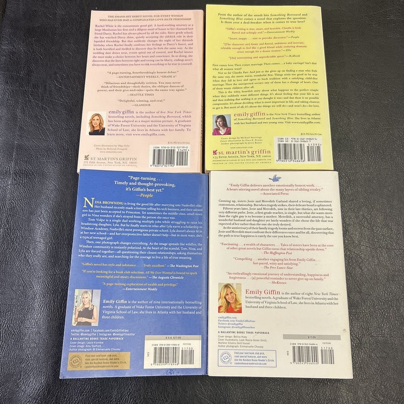 Emily Giffin 4 paperback bundle