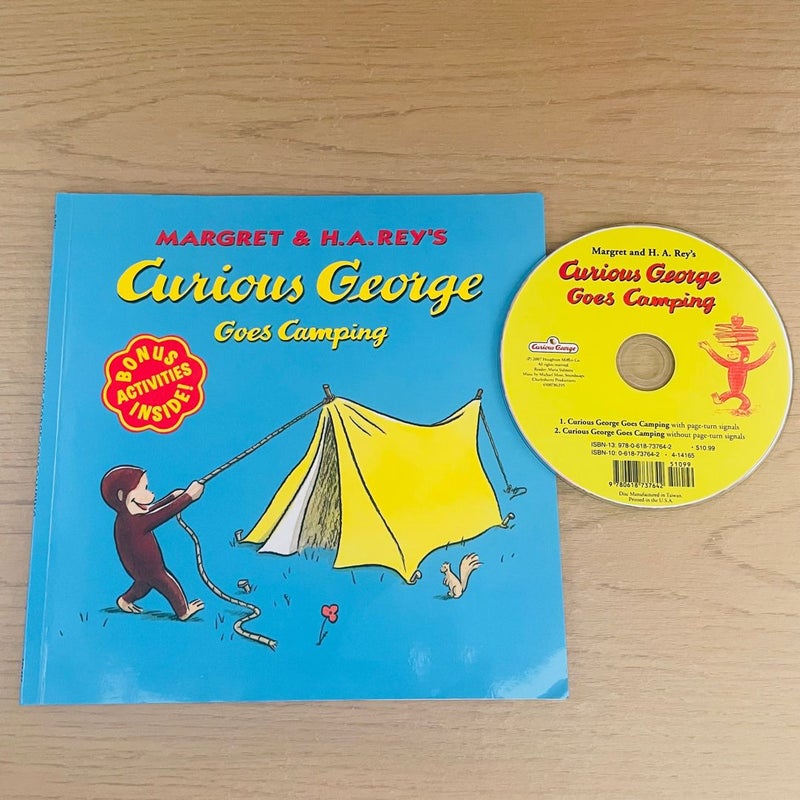 Curious George Goes Camping Book and Cd