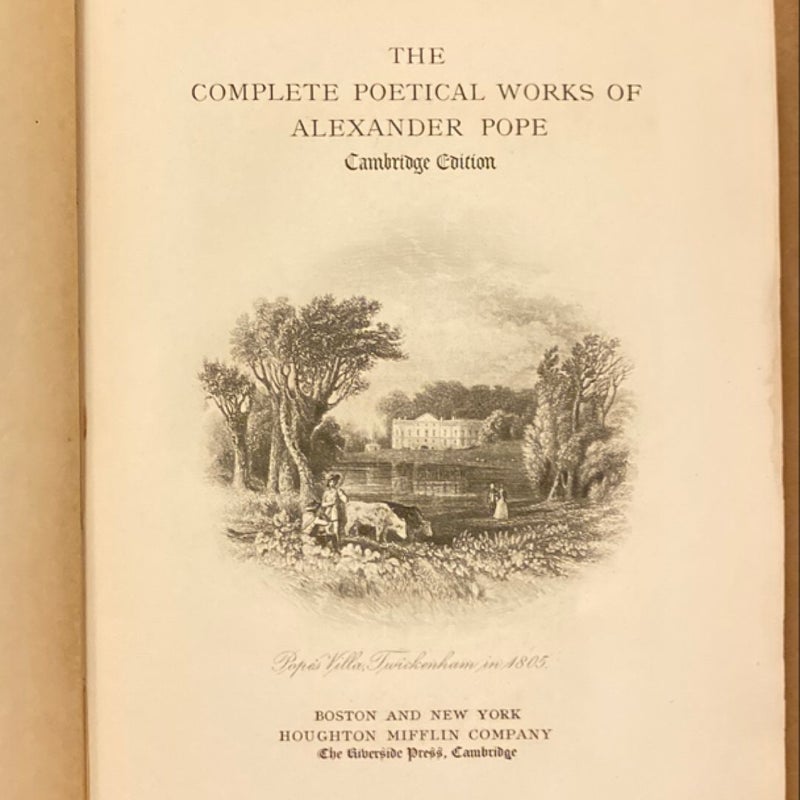Pope’s Complete Poetical Works