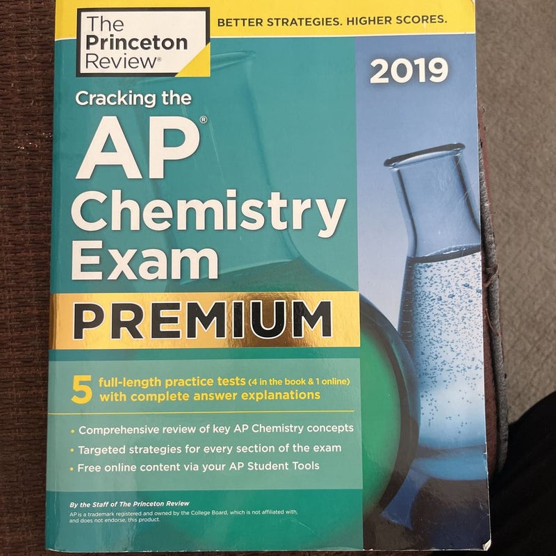 Cracking the AP Chemistry Exam 2019, Premium Edition