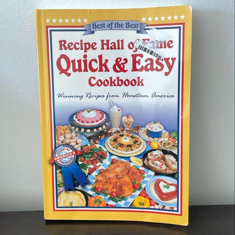 Best of the best recipe hall of fame quick and easy cookbook