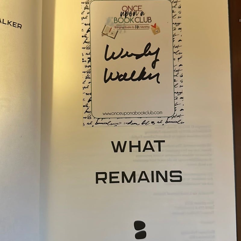 SIGNED SPECIAL EDITION What Remains