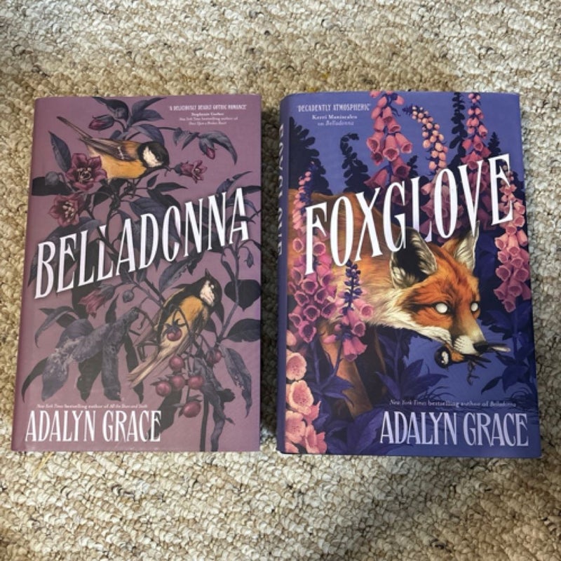 Belladonna and foxglove first edition UK Hardcovers oop