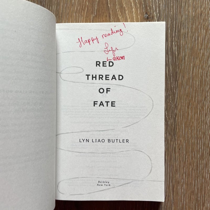 Red Thread of Fate (signed copy)