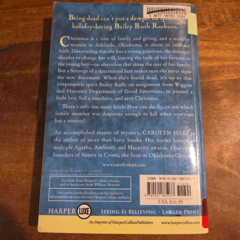 *Signed by Author* LARGE PRINT Merry, Merry Ghost-Bailey Ruth 2 of 10 (ex-library)