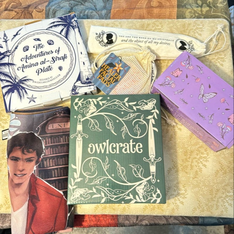 Fairyloot and Owlcrate Sub Box Items 