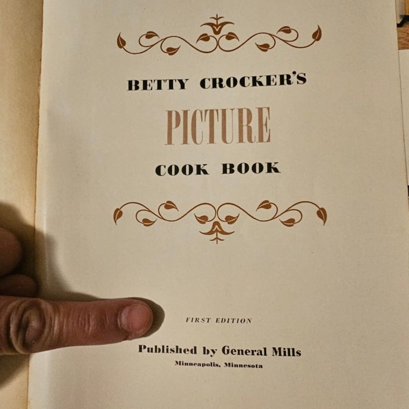 Betty Crockers color picture cookbooks!