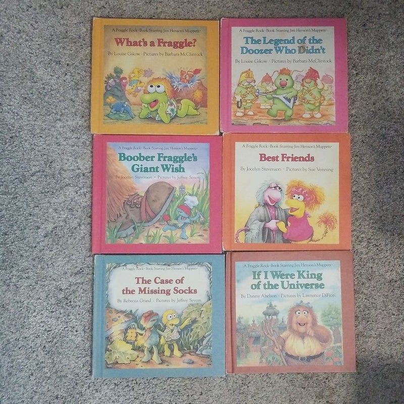 Lot of 6 Fraggle Rock Books