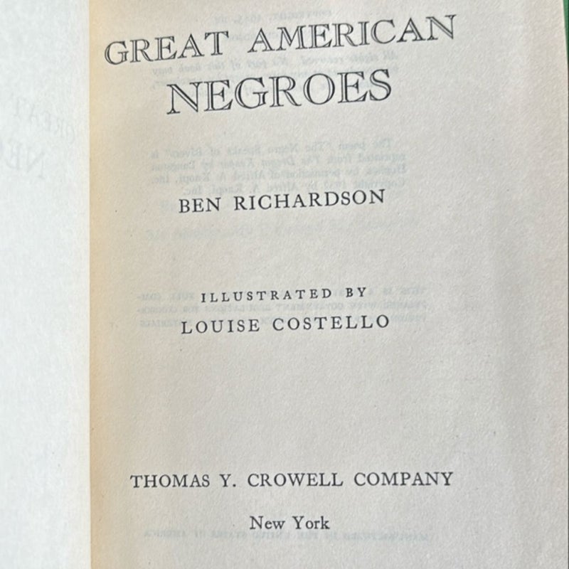 Great American Negroes