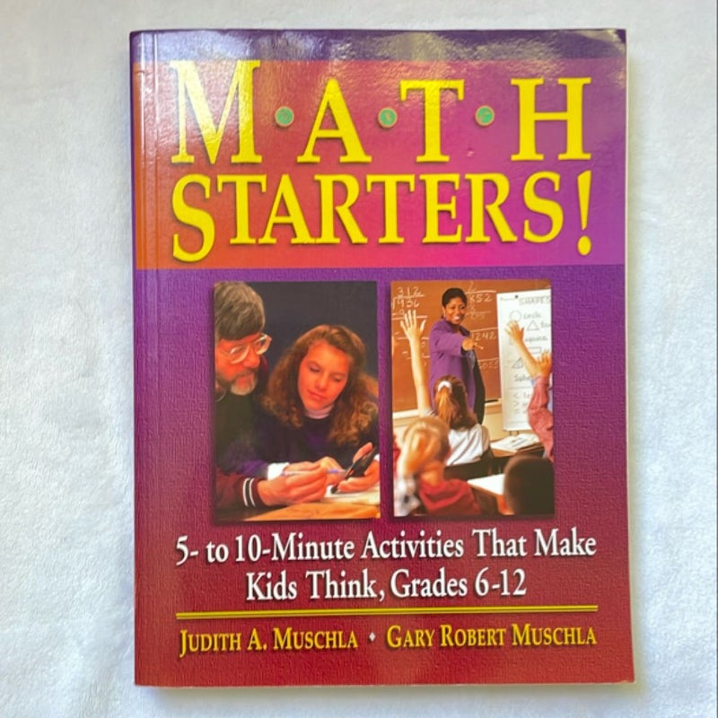 Math Starters!