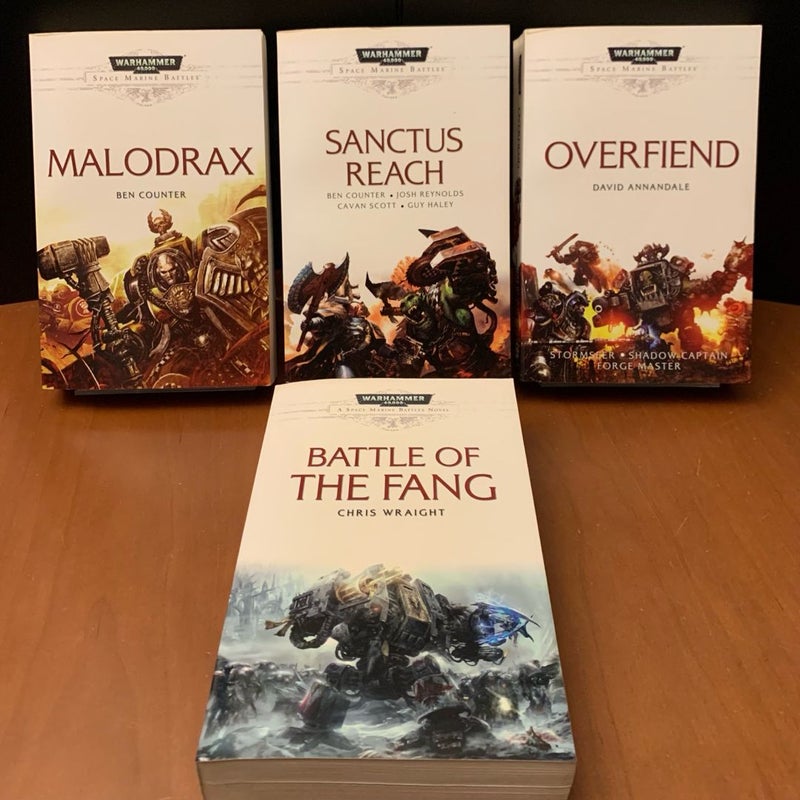 Warhammer 40k: Space Marine Battles Series: Malodrax, Sanctus Reach, Overfiend, Battle of the Fang, Hunt for Voldorius, Rynn’s World, Fall of Damnos, The Purging of Kadillus