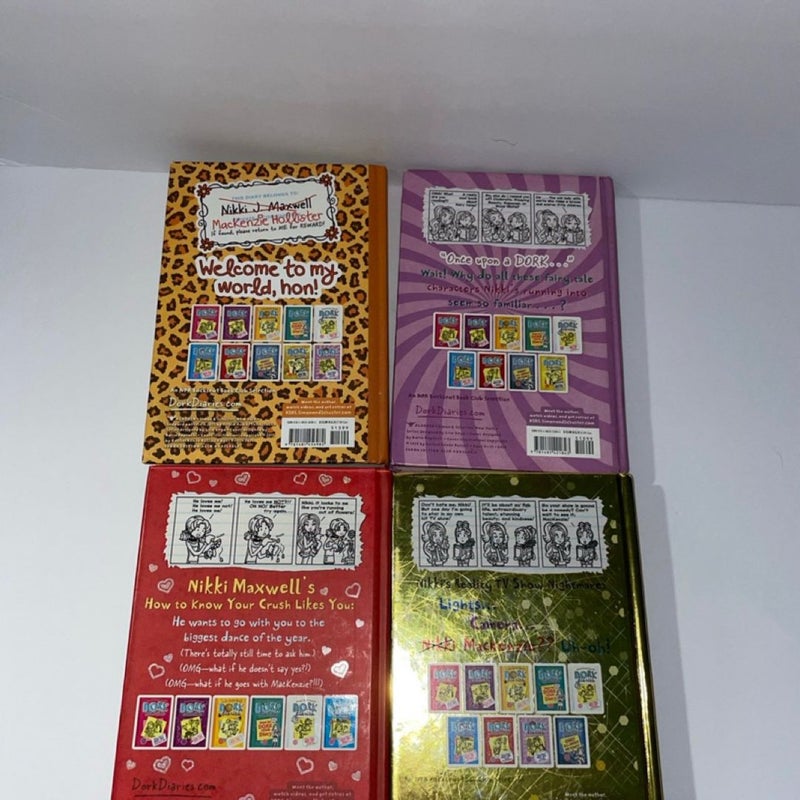 Dork Diaries 6-9 book bundle- Excellent Condition 