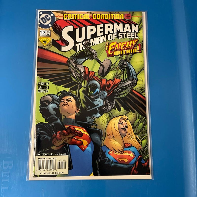 Superman: Critical Condition full set ( 2000) #158,#580 Adv #102 MOS #767 Action