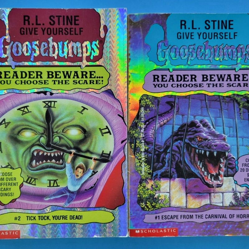 GOOSEBUMPS BOOKS LOT OF 12 ORIGINAL VINTAGE 1990s SCHOLASTIC FEAR STREET BEWARE
