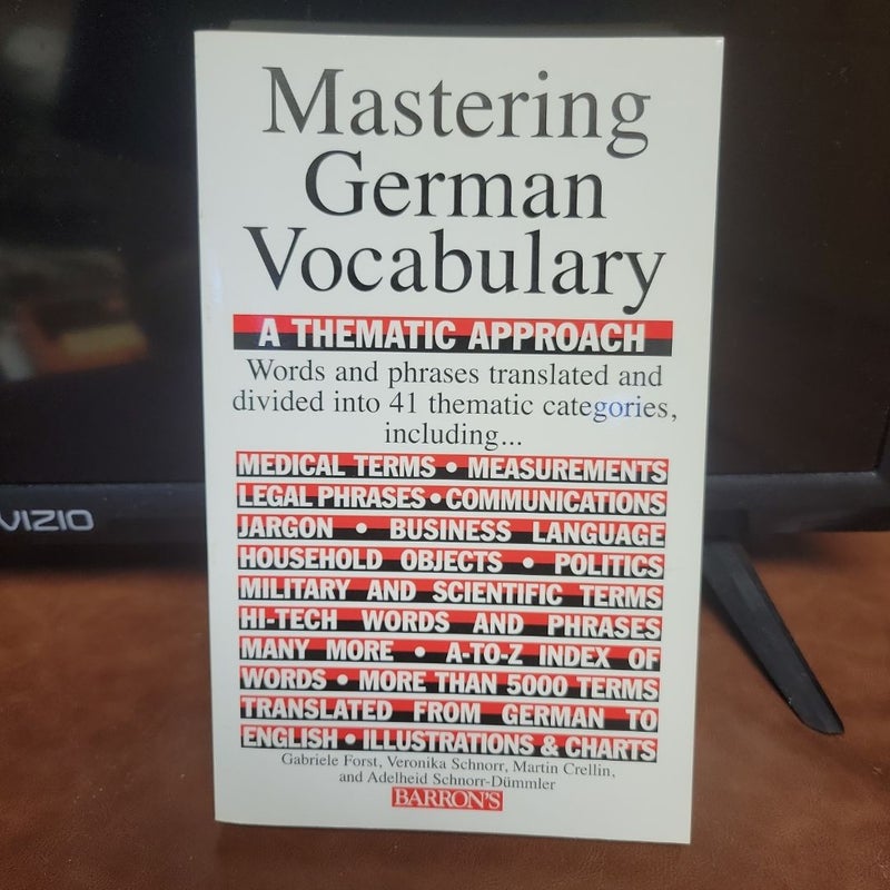 Mastering German Vocabulary: a Thematic Approach