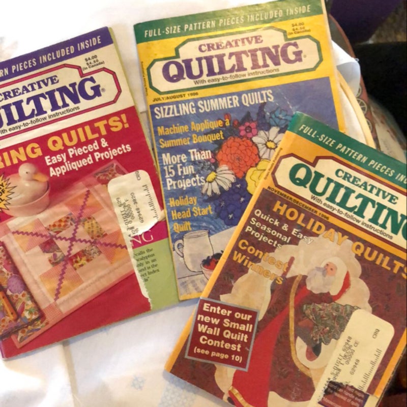 Creative Quilting magazines 