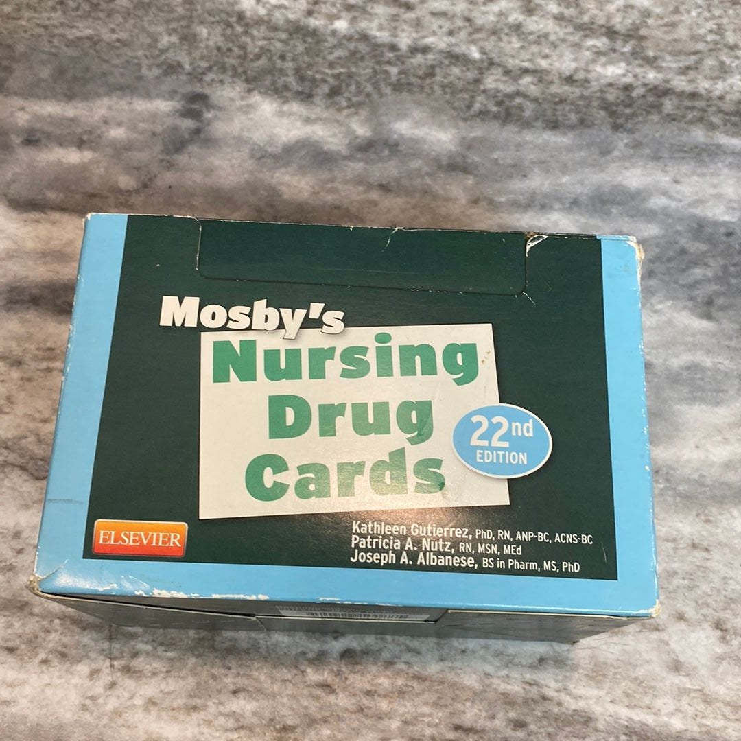 Mosby's Nursing Drug Cards by Mosby, Paperback Pangobooks
