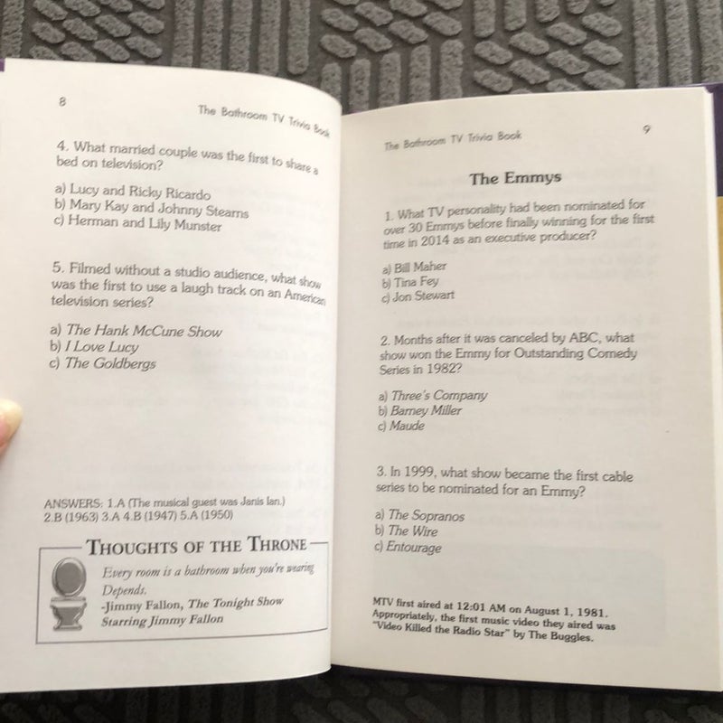 The Bathroom TV Trivia Book
