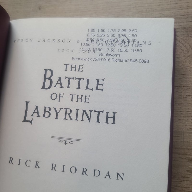 Percy Jackson and the Olympians, Book Four the Battle of the Labyrinth (Percy Jackson and the Olympians, Book Four)