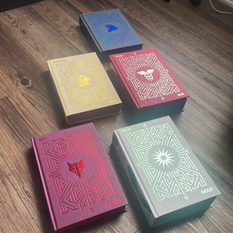 Fairyloot Exclusive First Edition Red Rising Trilogy + Iron Gold + Dark Age