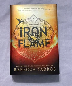 Iron Flame- First Edition with sprayed edges 