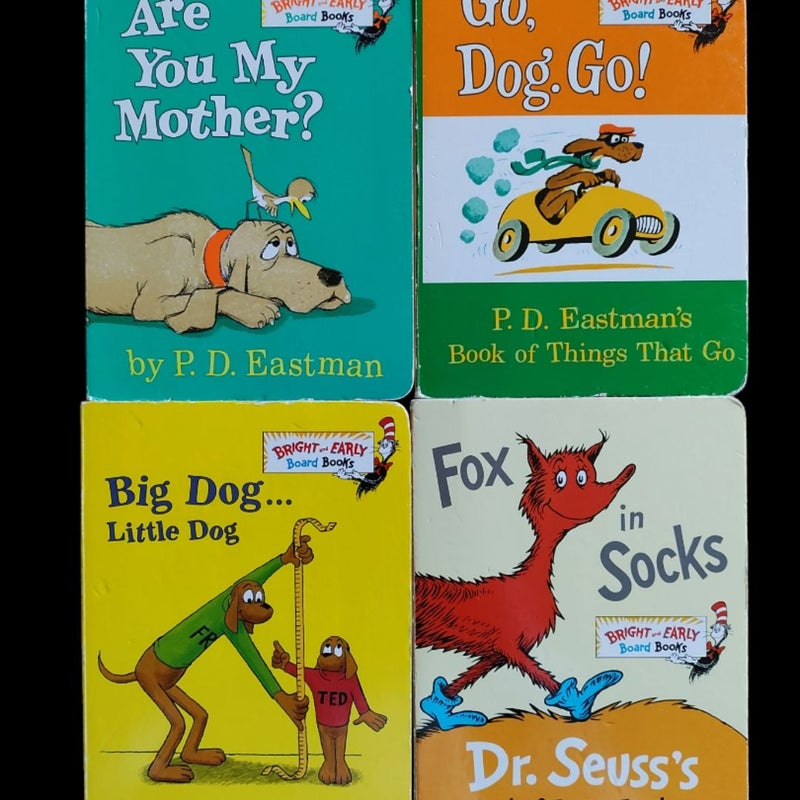 Lot of (11) Bright And Early Dr. Suess Small Board Books