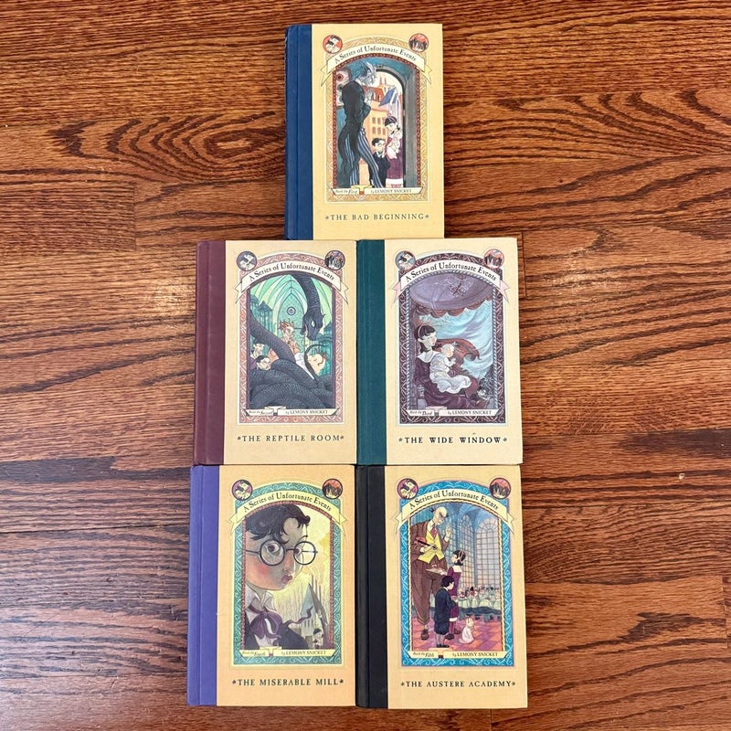 A Series of Unfortunate Events Books 1 2 3 4 5