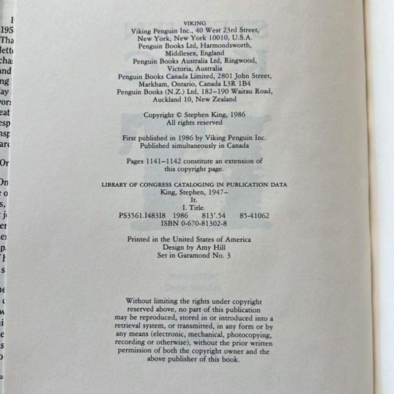 It (First Edition)