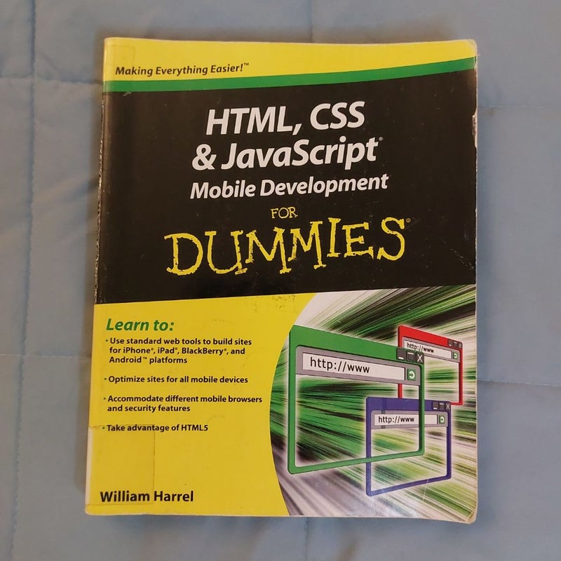 HTML, CSS & Javascript Mobile Development for Dummies