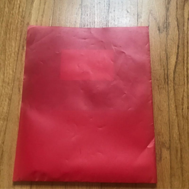 Penway red plastic 2 pocket folder