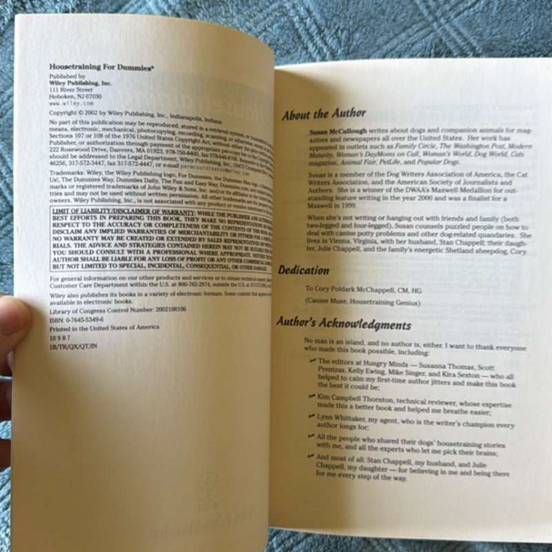 Housetraining for Dummies