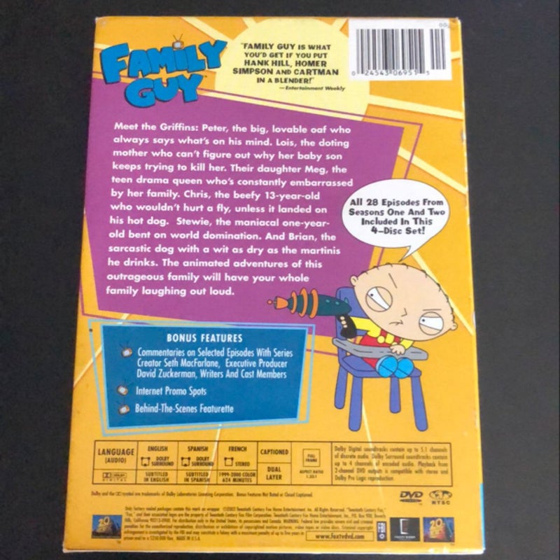 DVD Family Guy  volume 1  - season 1 & 2