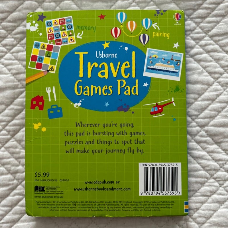 Travel Games Pad