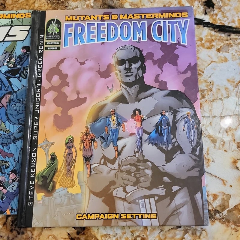 Mutants and masterminds - Time of Crisis. **Missing pages **  Freedom City. **Missing pages **