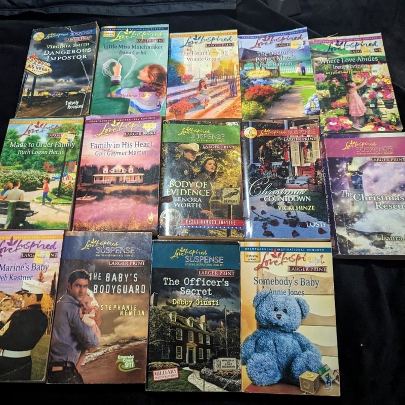 14 Larger Print Romance novels