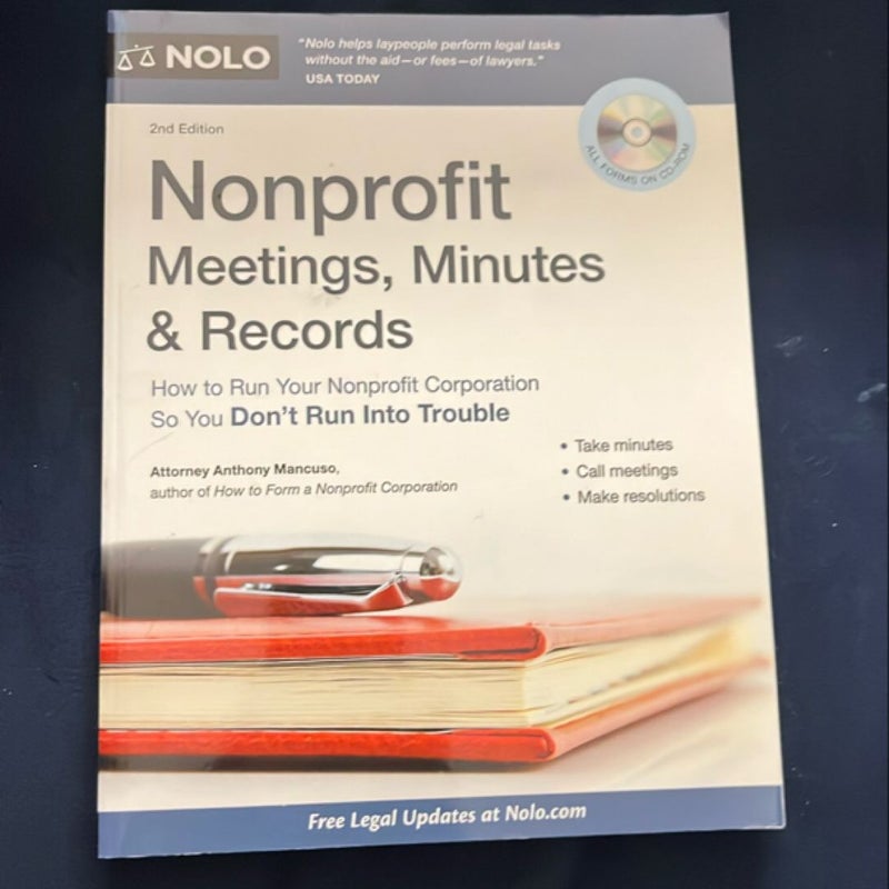 Nonprofit Meetings, Minutes and Records