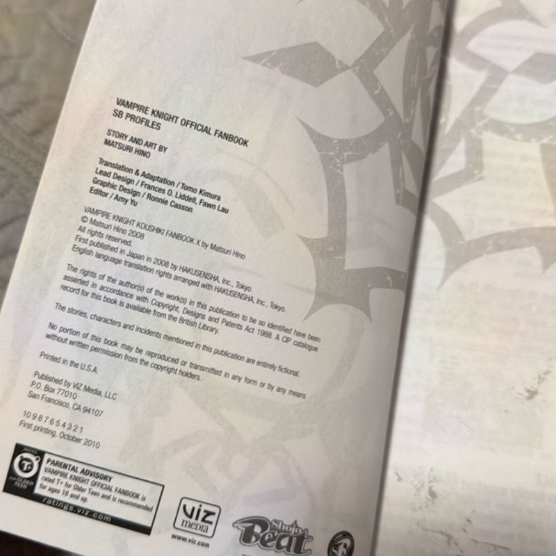 Vampire Knight Official Fanbook