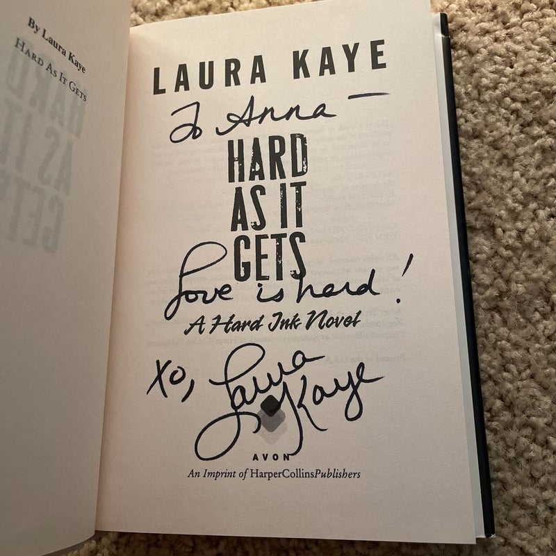 Hard as it Gets (OOP hardcover signed by the author)