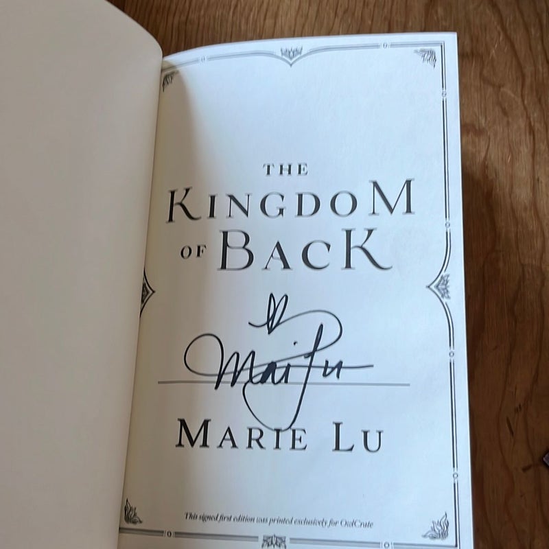 The Kingdom of Back *signed Special Edition*