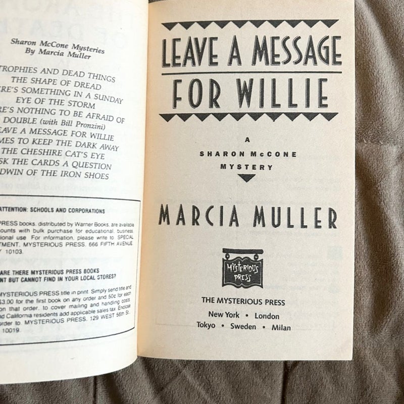 Leave a Message for Willie  1032