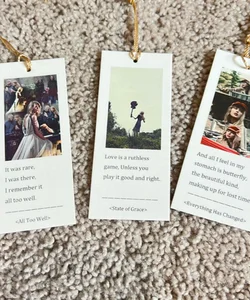 Taylor swift bookmarks 