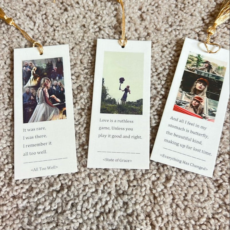 Taylor swift bookmarks 