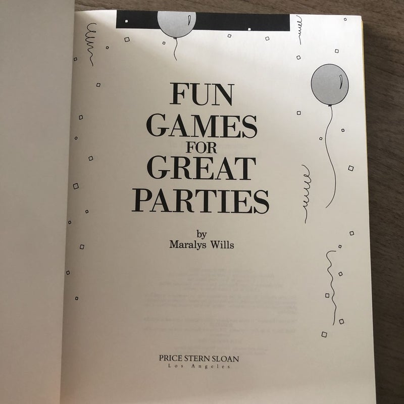 Fun Games for Great Parties