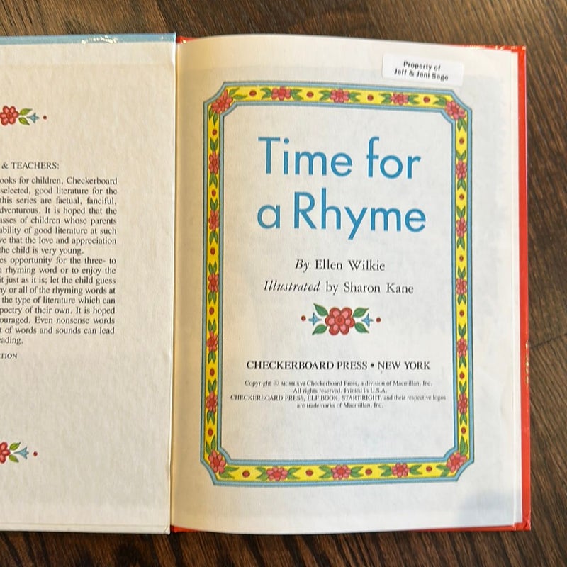 Time for Rhyme