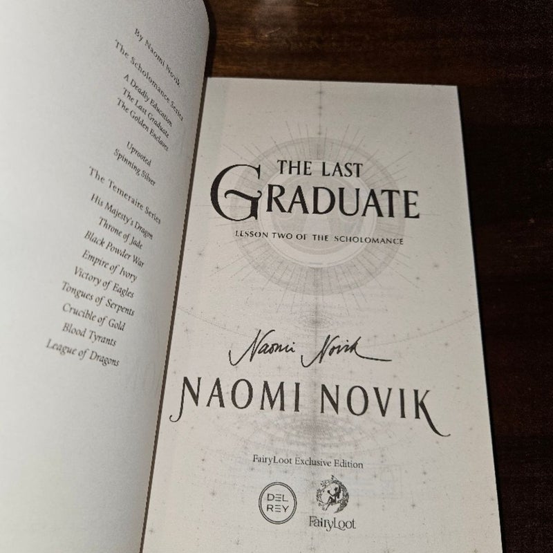 *SIGNED* Fairyloot Exclusives The Scholomance Trilogy