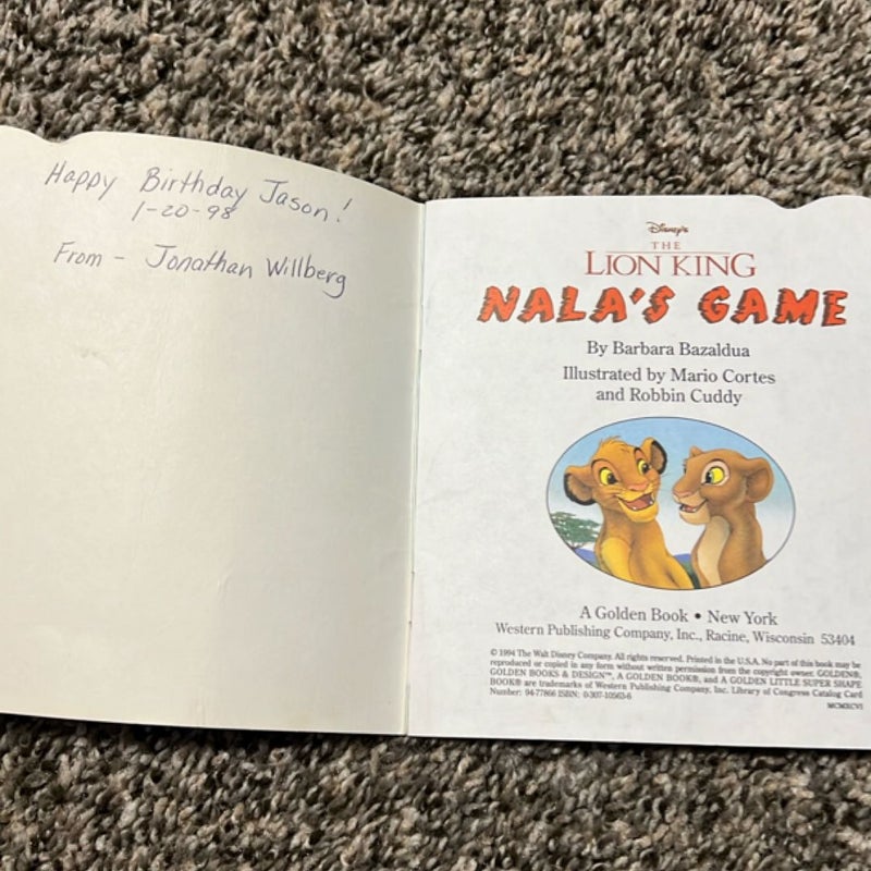 Walt Disney’s Nala’s Game